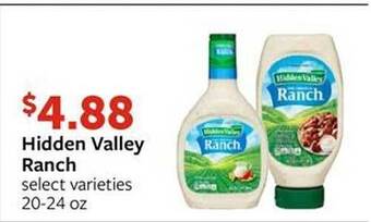 Fareway Hidden valley ranch offer