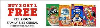 Fareway Kellogg's family size cereal offer