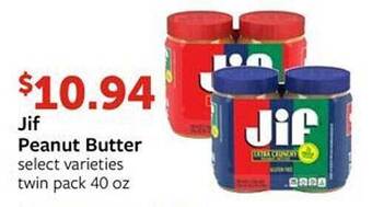 Fareway Jif peanut butter offer