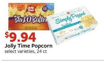 Fareway Jolly time popcorn offer