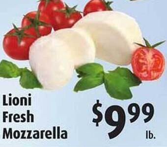 Gristedes Lioni fresh mozzarella offer