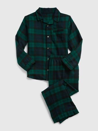 Gap Kids Kids 100% recycled plaid pj set offer