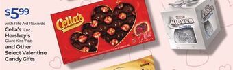 Rite Aid Cella's, hershey's and other select valentine candy gifts offer