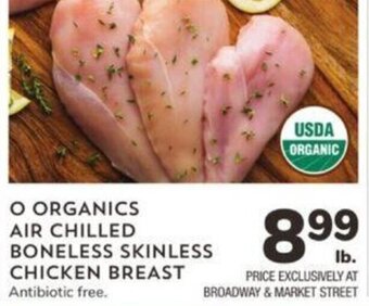 Albertsons O Organics Air Chilled Boneless Skinless Chicken Breast offer