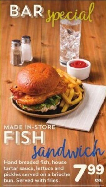 Albertsons Fish Sandwich offer