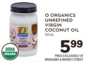 Albertsons O Organics Unrefined Virgin Coconut Oil offer