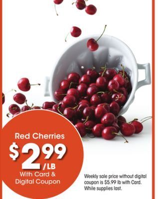 Kroger Red cherries offer