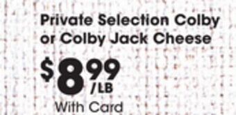 Kroger Private selection colby or colby jack cheese offer