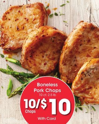 Kroger Boneless pork chops offer