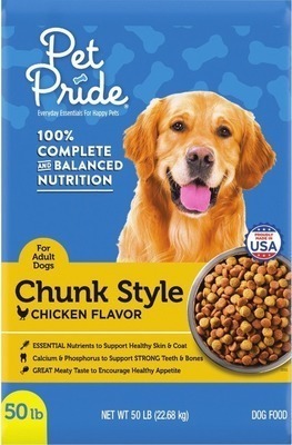 Kroger Pet pride chunk style dry dog food offer