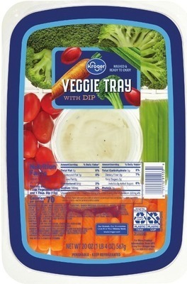 Kroger Kroger vegetable tray with dip offer