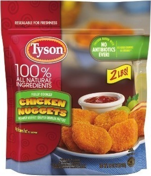 Kroger Tyson chicken nuggets, patties or tenders offer
