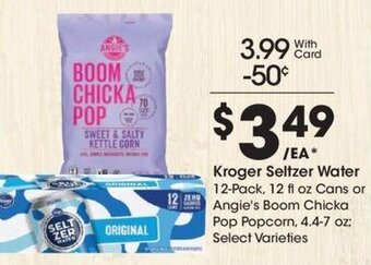 Kroger Kroger Seltzer Water offer