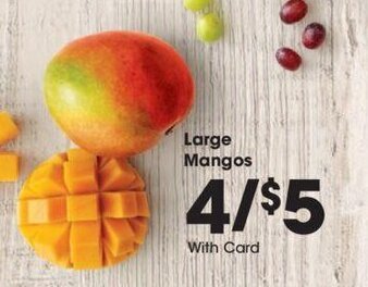 Kroger Large Mangos offer