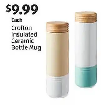 Aldi Crofton insulated ceramic bottle mug offer