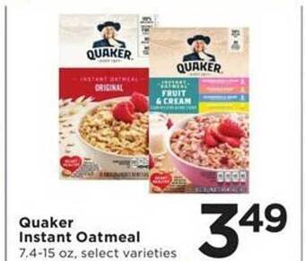 Cub Foods Quaker instant oatmeal offer