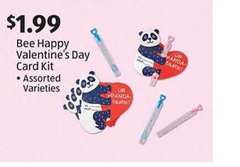 Aldi Bee happy valentine's day card kit offer