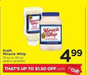 Cub Foods Kraft miracle whip offer