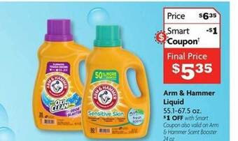 Family Dollar Arm & hammer liquid offer