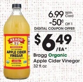 Kroger Bragg Organic Apple Cider Vinegar 32 fl. oz. offer