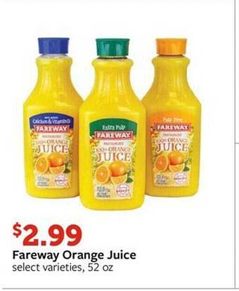 Fareway Fareway orange juice offer