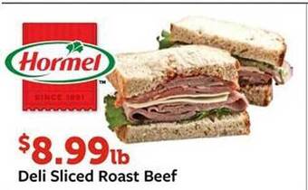 Fareway Deli sliced roast beef offer