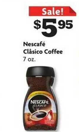 Family Dollar Nescafé clásico coffee offer