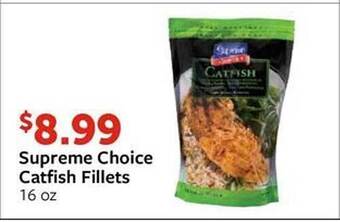 Fareway Supreme choice catfish fillets offer