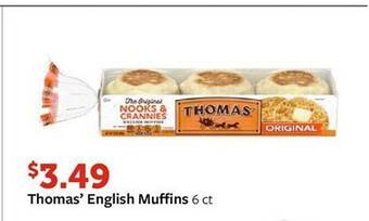 Fareway Thomas' english muffins offer