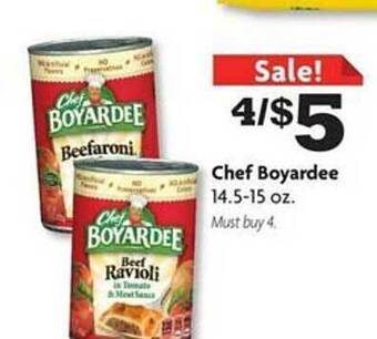 Family Dollar Chef boyardee offer