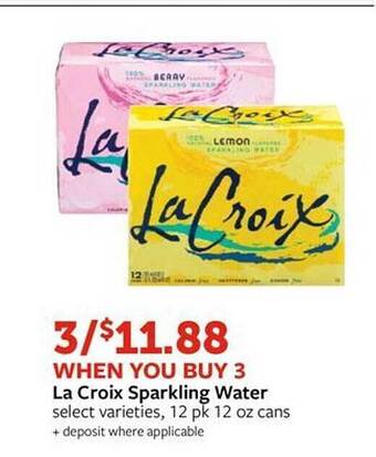 Fareway La croix sparkling water offer