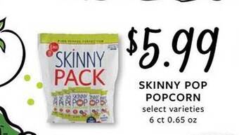 Fareway Skinny pop popcorn offer