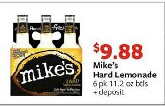 Fareway Mike's hard lemonade offer