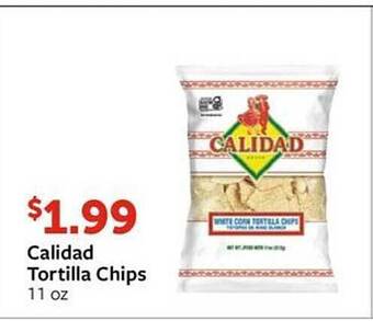 Fareway Calidad tortilla chips offer