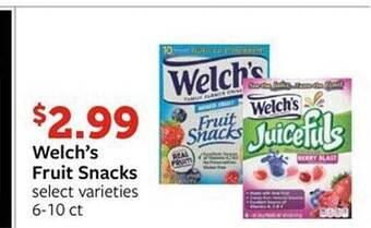 Fareway Welch's fruit snacks offer