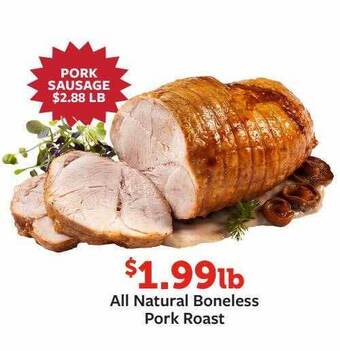 Fareway All natural boneless pork roast offer