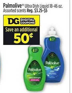 Dollar General Palmolive ultra dish liquid offer