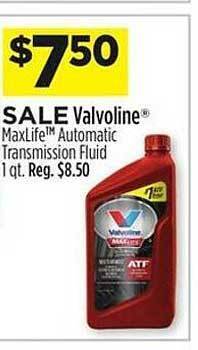 Dollar General Valvoline maxlife automatic transmission fluid offer