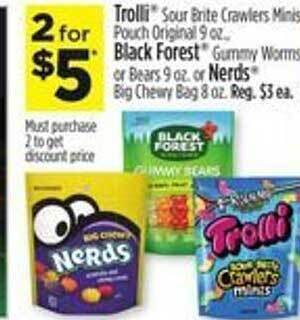 Dollar General Trolli, black forest or nerds offer