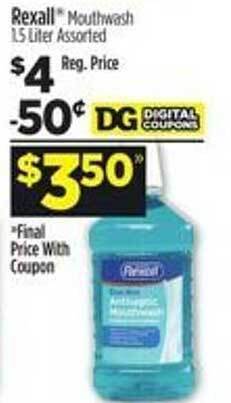 Dollar General Rexall mouthwash offer