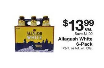 Fairway Store Market Allagash white 6-pack offer