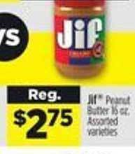 Dollar General Jif peanut butter offer