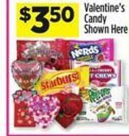 Dollar General Valentine's candy shown here offer