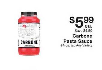 Fairway Store Market Carbone pasta sauce offer