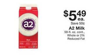 Fairway Store Market A2 milk offer