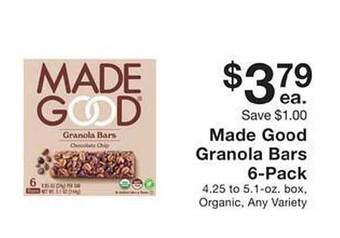 Fairway Store Market Made good granola bars 6-pack offer