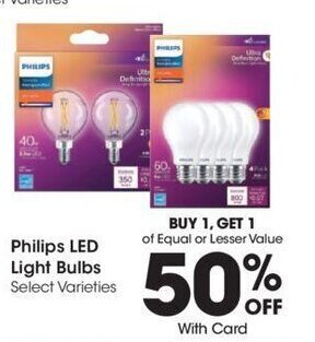 Kroger Philips LED Light Bulbs offer
