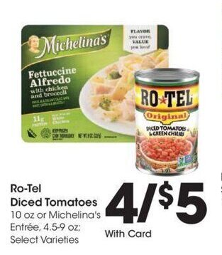 Kroger Ro-Tel Diced Tomatoes 10 oz. offer