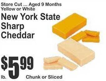 Key Food New york state sharp cheddar offer
