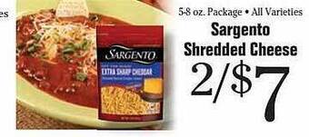 Morton Williams Sargento shredded cheese offer